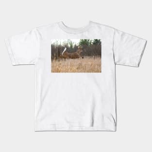 Taking Flight - White-tailed Buck Kids T-Shirt